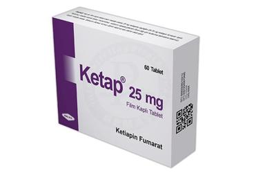 KETAP 25 mg 60 film kaplı tablet kutu görseli