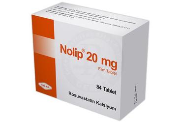 NOLIP 20 mg 84 film kaplı tablet kutu görseli