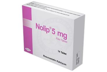 NOLIP 5 mg 14 film kaplı tablet kutu görseli