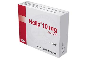 NOLIP 10 mg 14 film kaplı tablet kutu görseli