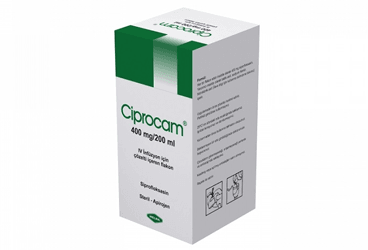 CIPROCAM 400 mg/200 ml IV inf.çöz.içeren flakon kutu görseli