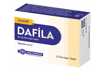 DAFILA 20 mg film kaplı tablet (2 tablet) kutu görseli