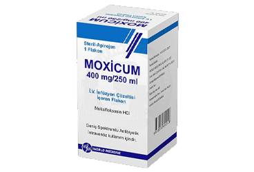 MOXICUM 400 mg/250 ml IV inf çözeltisi içeren 1 flakon kutu görseli