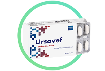 URSOVEF 500 mg 60 film tablet kutu görseli