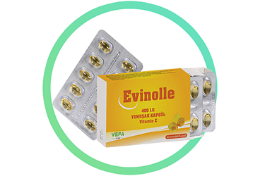 EVINOLLE 400 IU 30 yumuşak kapsül kutu görseli