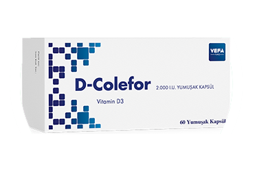 D-COLEFOR 2.000 I.U yumuşak kapsül (60 kapsül) kutu görseli