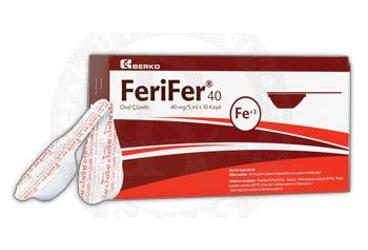 FERIFER-40 oral çözelti 40 mg/5 ml 10 kaşık kutu görseli