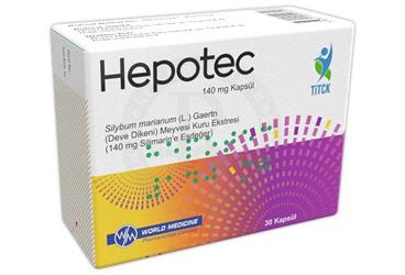 HEPOTEC 140 mg 30 kapsül kutu görseli