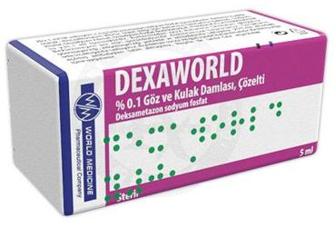 DEXAWORLD % 0.1 göz ve kulak damlası çözelti (1 şişe) kutu görseli
