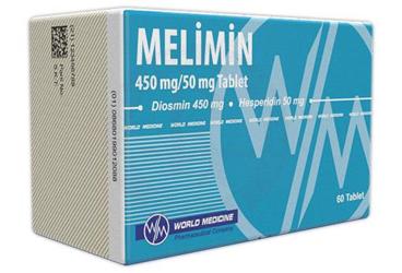 MELIMIN 450 mg/50 mg tablet (60 adet) kutu görseli