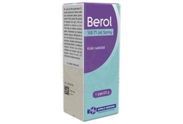 BEROL % 8.71 jel sprey (1 şişe) kutu görseli