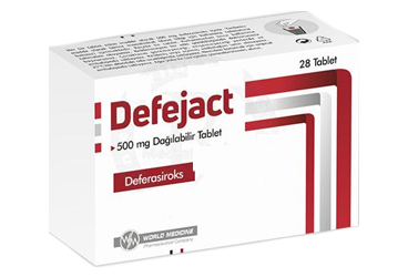 DEFEJACT 500 mg dağılabilir tablet (28 tablet) kutu görseli