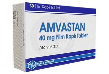 AMVASTAN 40 mg film kaplı tablet (30 tablet) kutu görseli