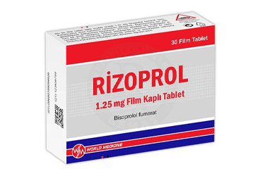 RIZOPROL 1.25 mg film kaplı tablet (30 tablet) kutu görseli