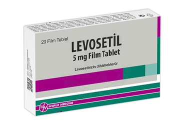 LEVOSETIL 5 mg 20 film tablet kutu görseli