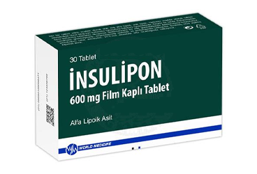 INSULIPON 600 mg film kaplı tablet (30 tablet) kutu görseli