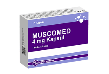 MUSCOMED 4 mg 20 kapsül kutu görseli