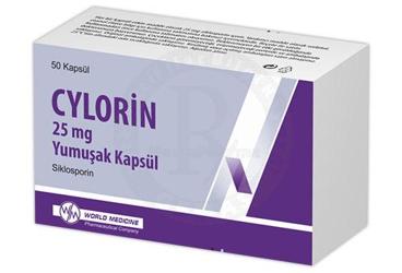 CYLORIN 25 mg yumuşak kapsül (50 kapsül) kutu görseli