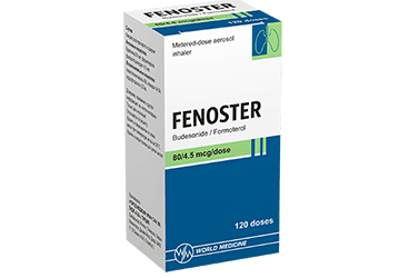 FENOSTER 80 mcg/4.5 mcg pediatrik aerosol inhalasyonU. çözeltisi (120 doz) kutu görseli