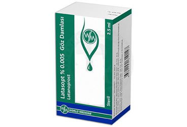 LATASOPT %0.005 göz damlası 2.5 ml kutu görseli