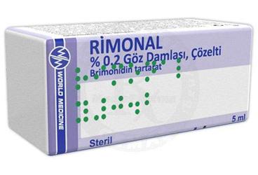RIMONAL % 0.2 göz damlası çözelti (1 şişe) kutu görseli