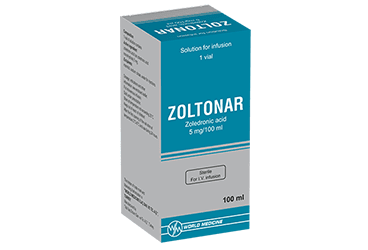 ZOLTONAR 5 mg/100 ml IV infüzyon için çözelti içeren 1 flakon kutu görseli