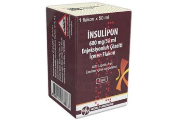 INSULIPON 600 mg/50 ml enjeksiyonluk çözelti içeren flakon (1 flakon) kutu görseli