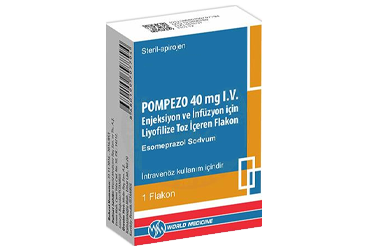 POMPEZO 40 mg IV enjeksiyon ve infüzyon için liyofilize toz içeren flakon kutu görseli