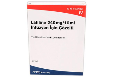 LAFILINE 240 mg/10 ml IV infüzyon için çözelti içeren 100 ampül kutu görseli