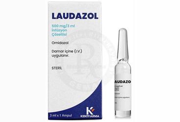 LAUDAZOL 500 mg/3 ml infüzyon çözeltisi 1 ampül kutu görseli