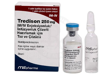 TREDISON 250 mg IM/IV enjeksiyonluk/infüzyonluk çözelti hazırlamak için tozVE çözücü (1 flakon + 1 çözücü ampül) kutu görseli