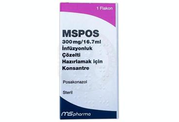 MSPOS 300 mg/16.7 ml I.V infüzyonluk çözelti hazırlamak için konsantre kutu görseli