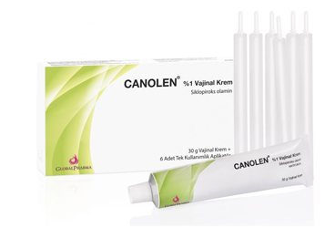 CANOLEN %1 vaginal krem 30 G kutu görseli