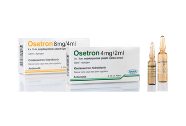 OSETRON 4 mg/2 ml IM/IV enjeksiyonluk çözelti içeren 1 ampül kutu görseli