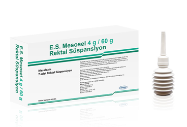 E.S. MESOSEL 4 G/60 G rektal süspansiyon (7 adet) kutu görseli