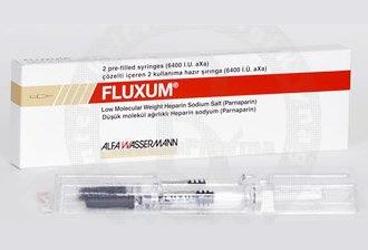 FLUXUM 0.6 ml 6400 IU 2 hazır şırınga {Alfa} kutu görseli