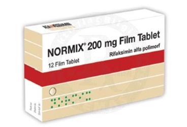 NORMIX 200 mg 12 film tablet {Alfa} kutu görseli