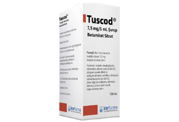 TUSCOD 7.5 mg/5 ml şurup 100 ml { Karfarma } kutu görseli