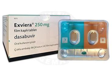 EXVIERA 250 mg 56 film kaplı tablet kutu görseli
