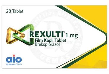 REXULTI 1 mg film kaplı tablet (28 adet) kutu görseli