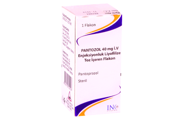 PANTOZOL 40 mg IV enjeksiyonluk liyofilize toz içeren flakon (10 flakon) kutu görseli