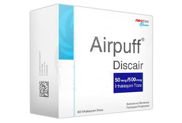 AIRPUFF DISCAIR 50mcg/500 mcg inhilasyon tozu (60 doz) kutu görseli