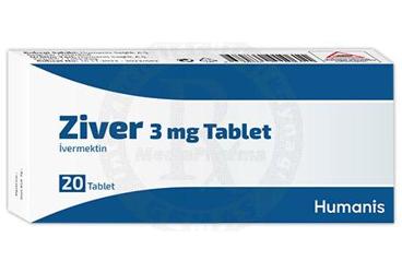 ZIVER 3 mg tablet (20 adet) kutu görseli