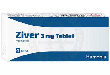 ZIVER 3 mg tablet (4 adet) kutu görseli