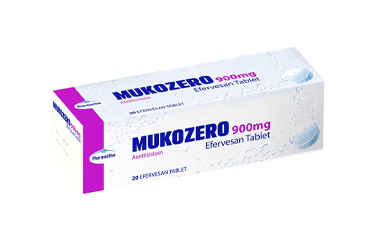MUKOZERO 900 mg 20 efervesan tablet kutu görseli