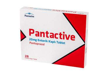 PANTACTIVE 20 mg 28 enterik kaplı tablet kutu görseli