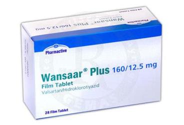 WANSAAR PLUS 160/12.5 mg 28 film tablet kutu görseli