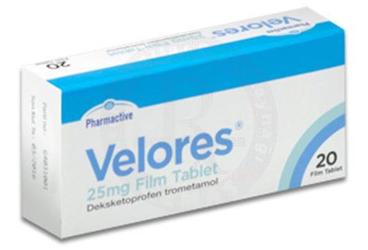 VELORES 25 mg 20 film tablet kutu görseli