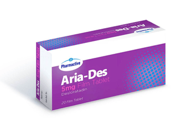 ARIA-DES 5 mg 20 film tablet kutu görseli