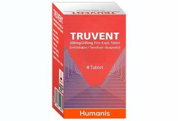 TRUVENT 200 mg/245 mg film kaplı tablet (4 tablet) kutu görseli